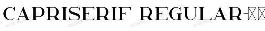 CapriSerif Regular字体转换